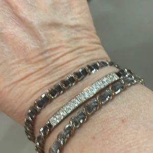 Dark brown leather weave bracelet